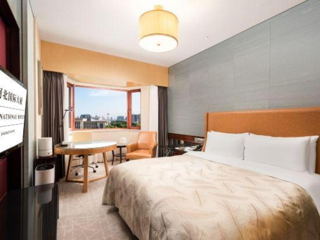 Shijiazhuang International Building Hotel Bagian luar foto