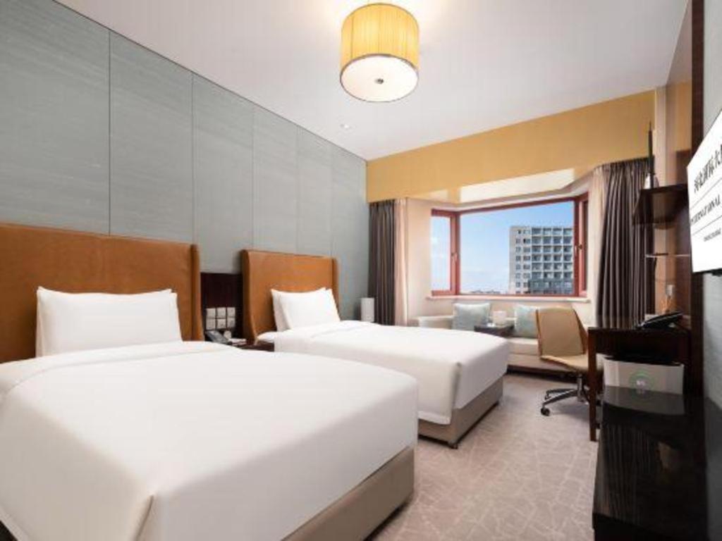 Shijiazhuang International Building Hotel Bagian luar foto