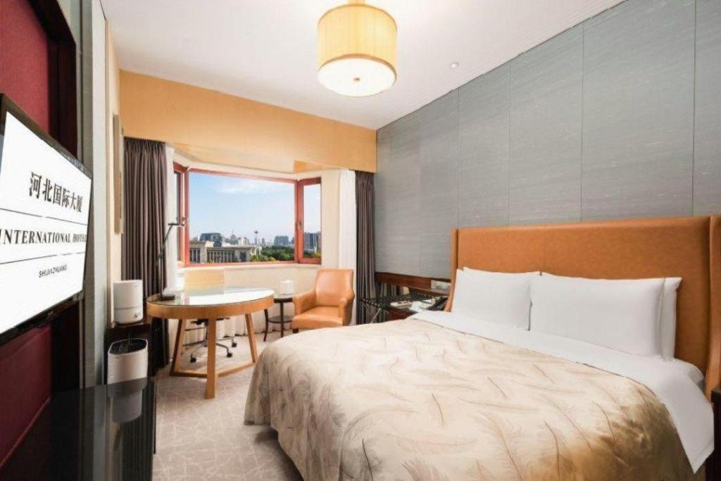 Shijiazhuang International Building Hotel Bagian luar foto