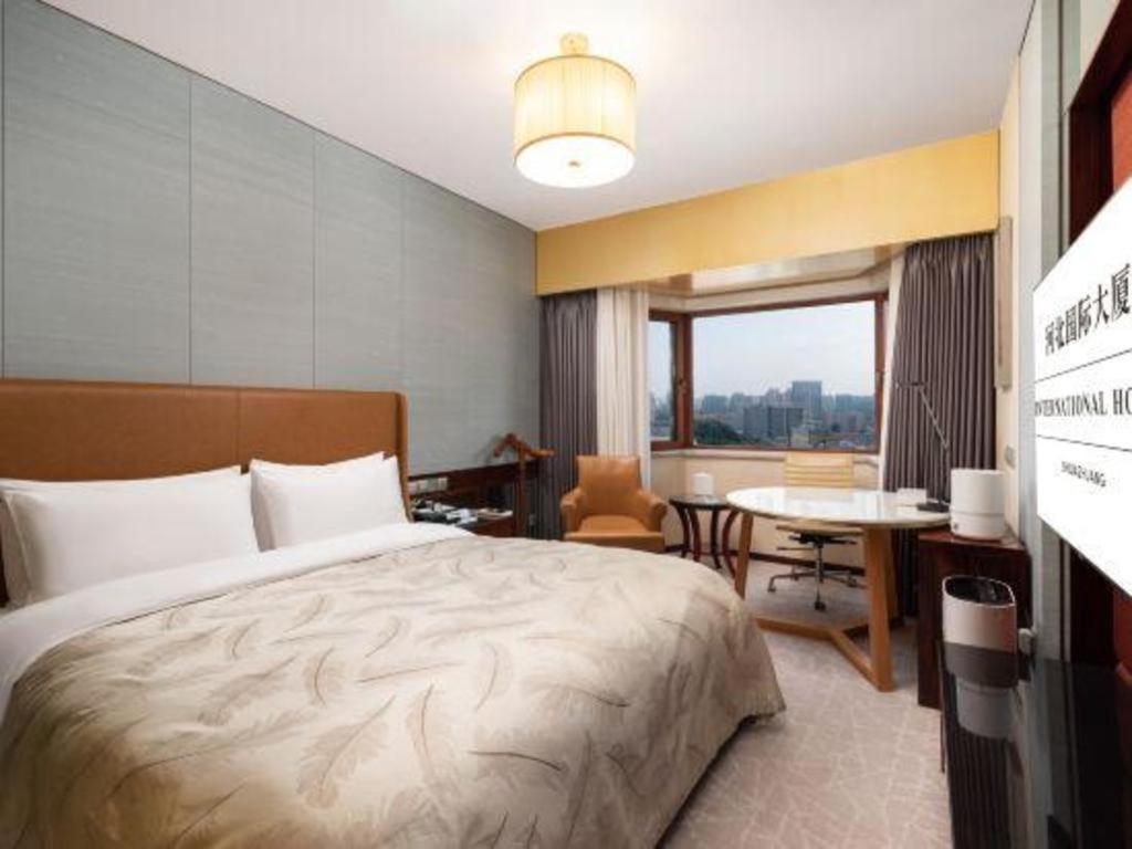 Shijiazhuang International Building Hotel Bagian luar foto