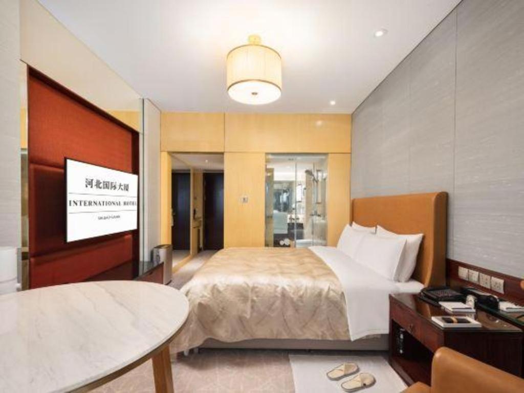 Shijiazhuang International Building Hotel Bagian luar foto